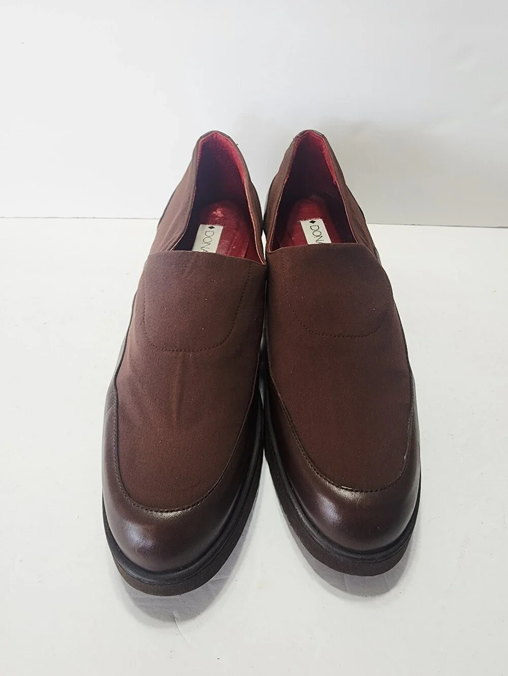 Donald J. Pliner Women's Brown Slip-On Platform Loafers Size 9N